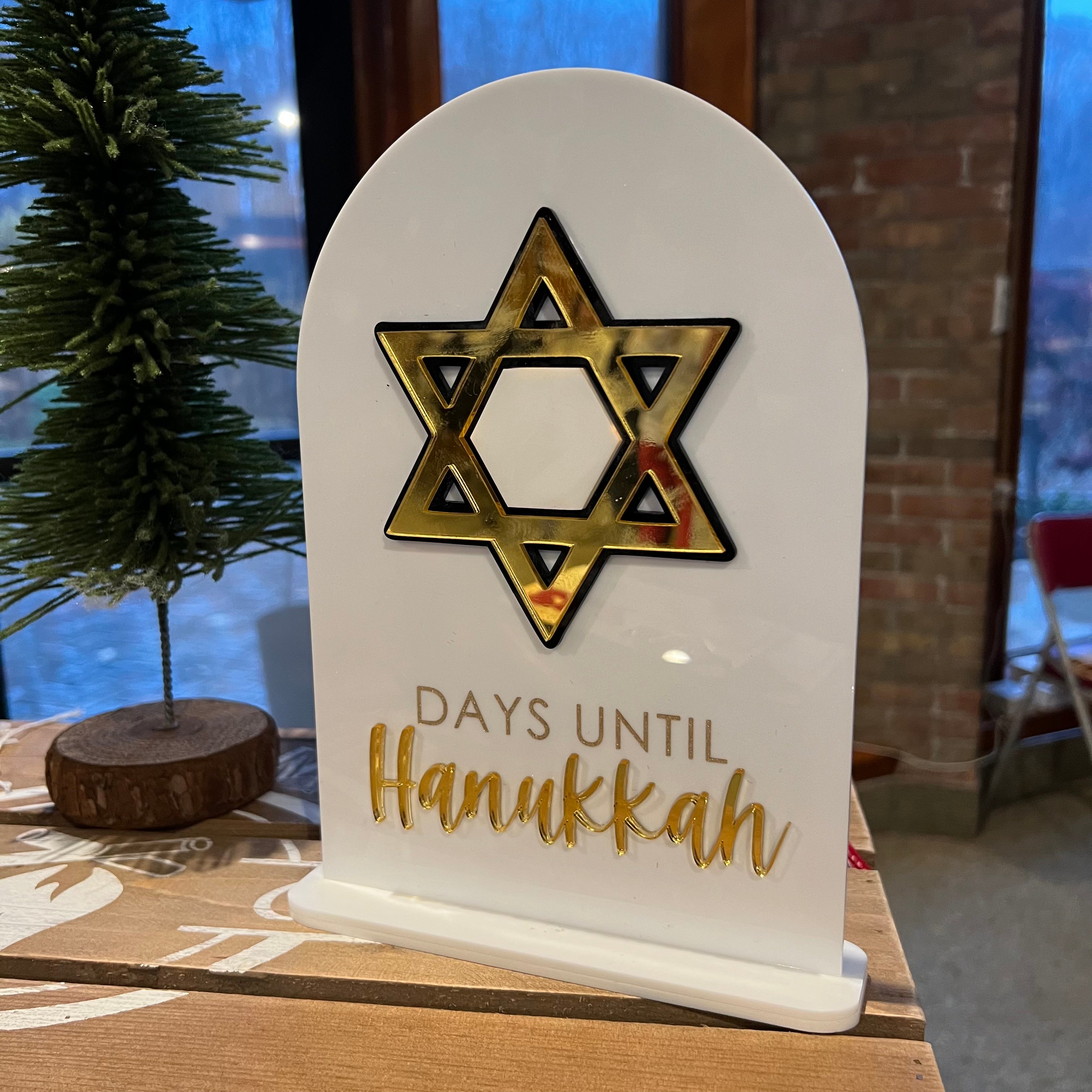 Days Until Hanukkah Dry Erase Countdown
