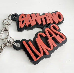 Matte Acrylic Backpack Tags