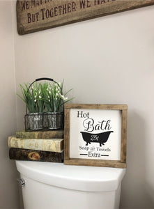 Hot Bath Sign