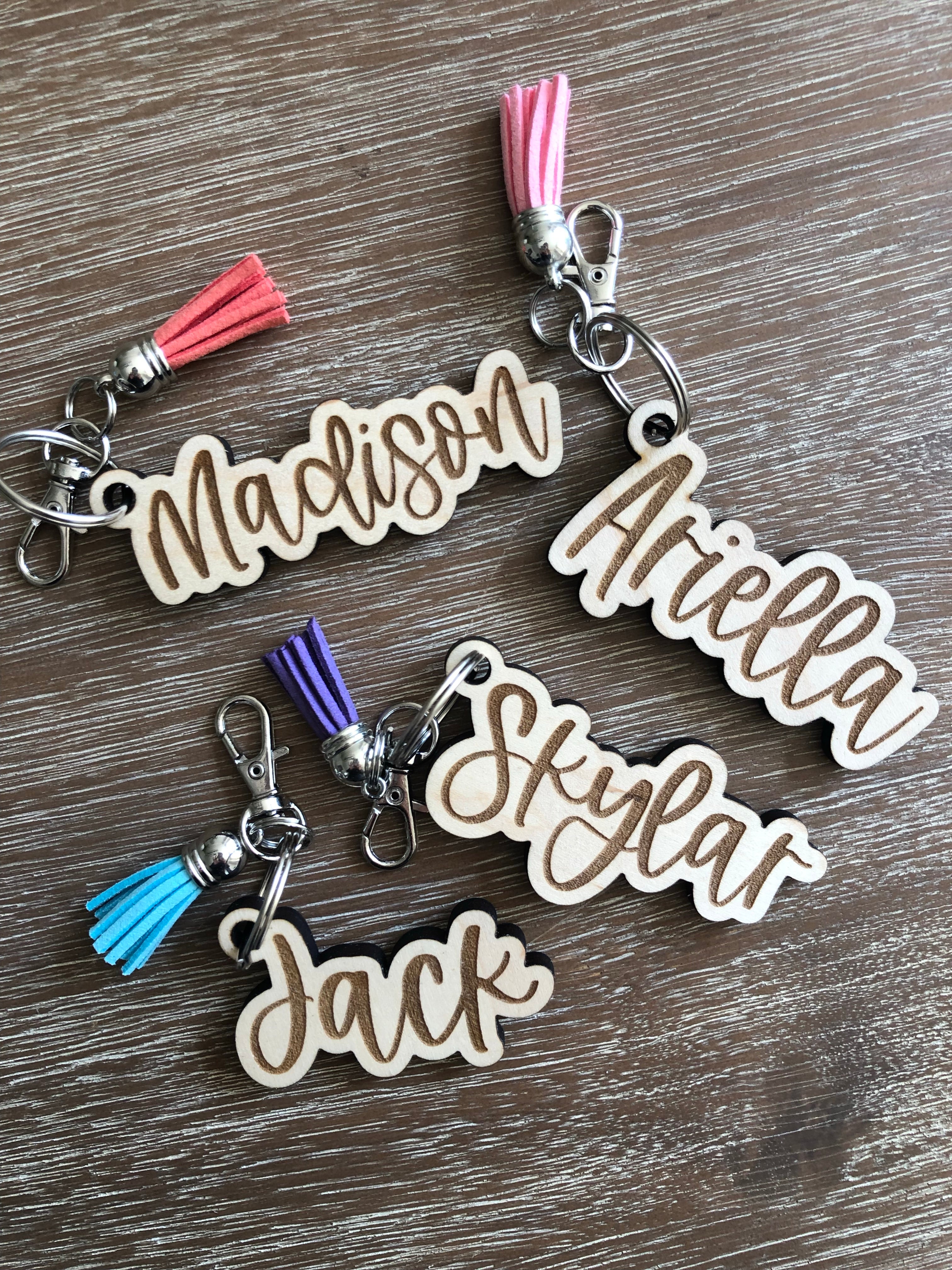 Name Cut Out Keychain