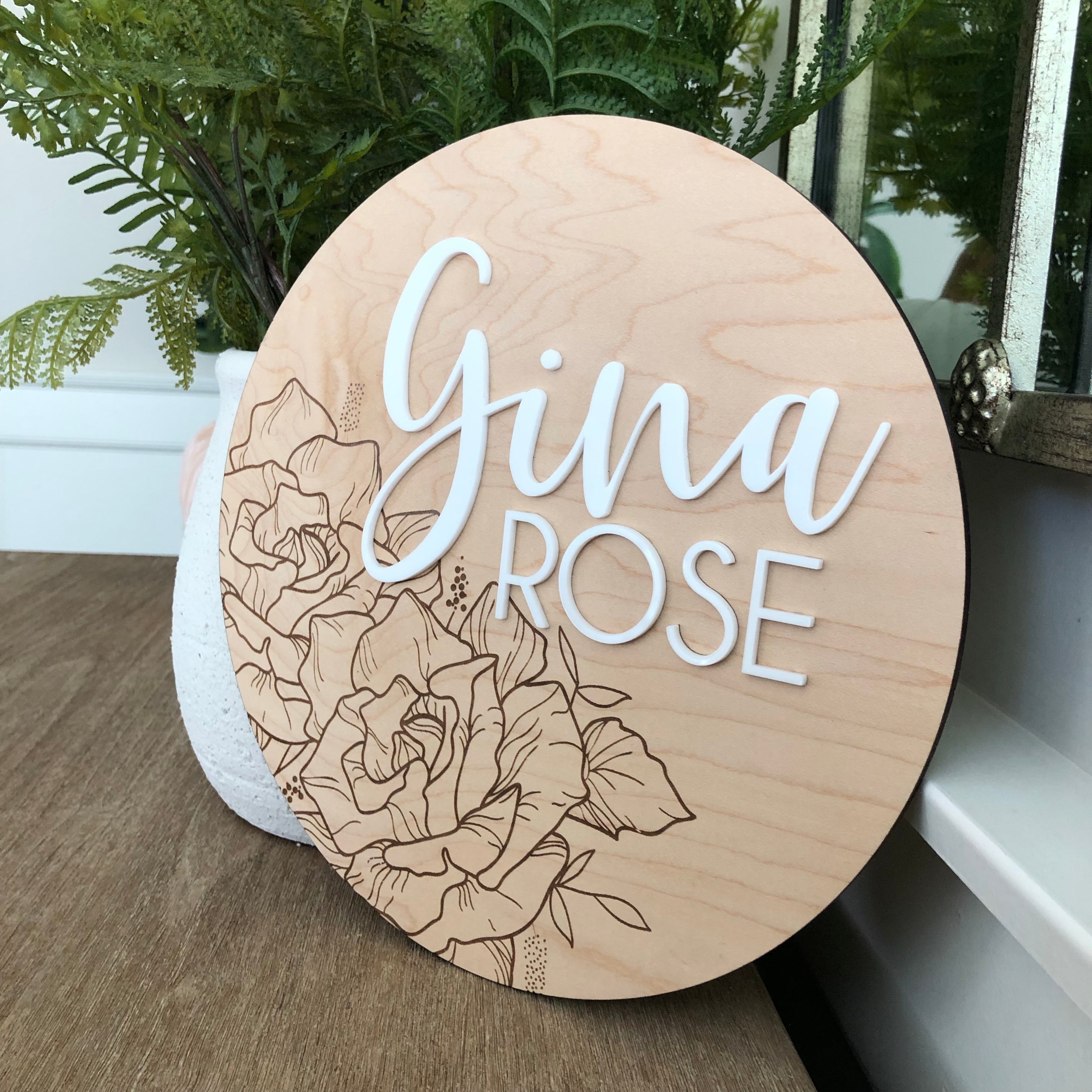 Roses Name Sign