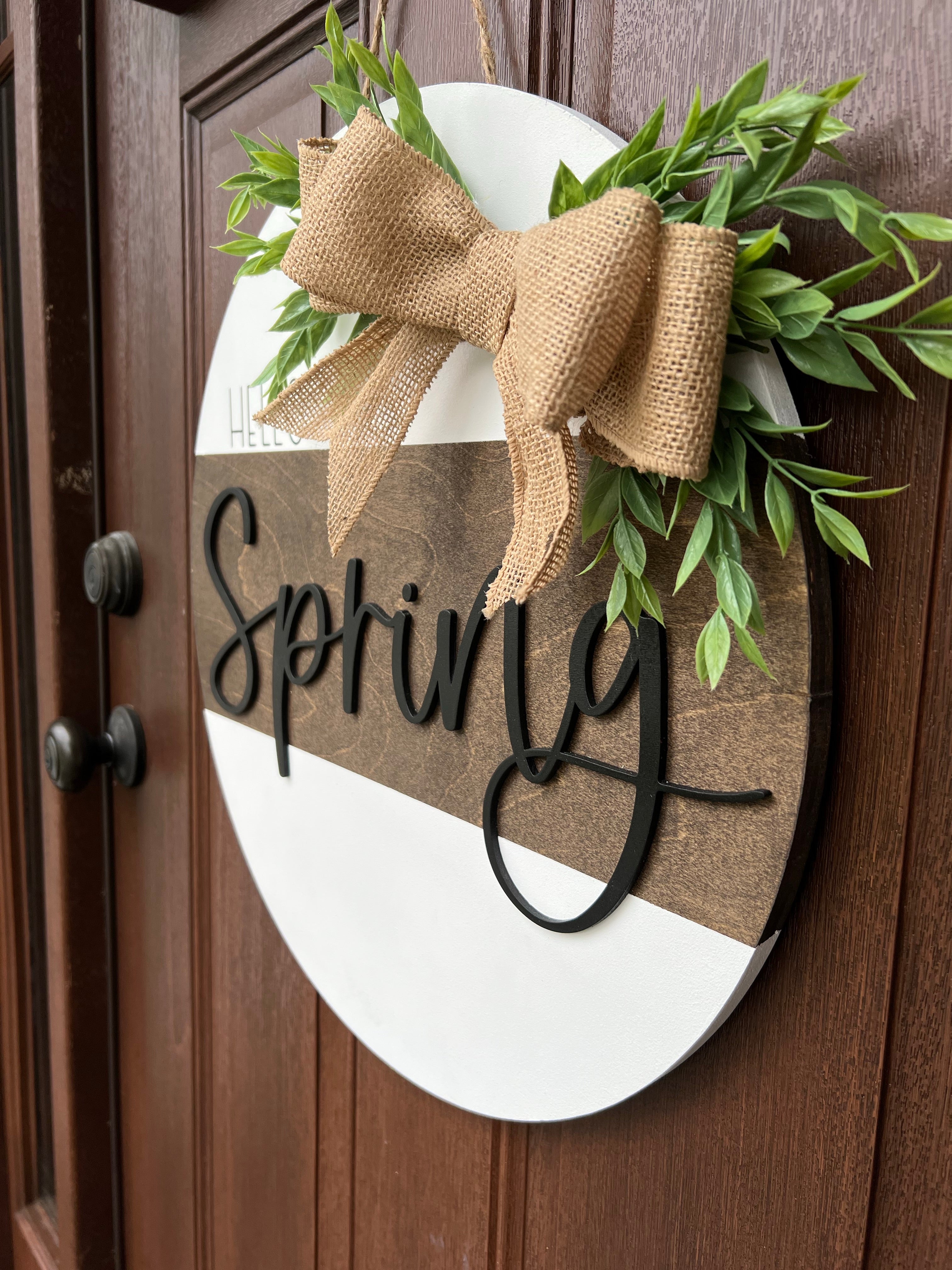 Hello Spring Door Hanger – Rustic Eve