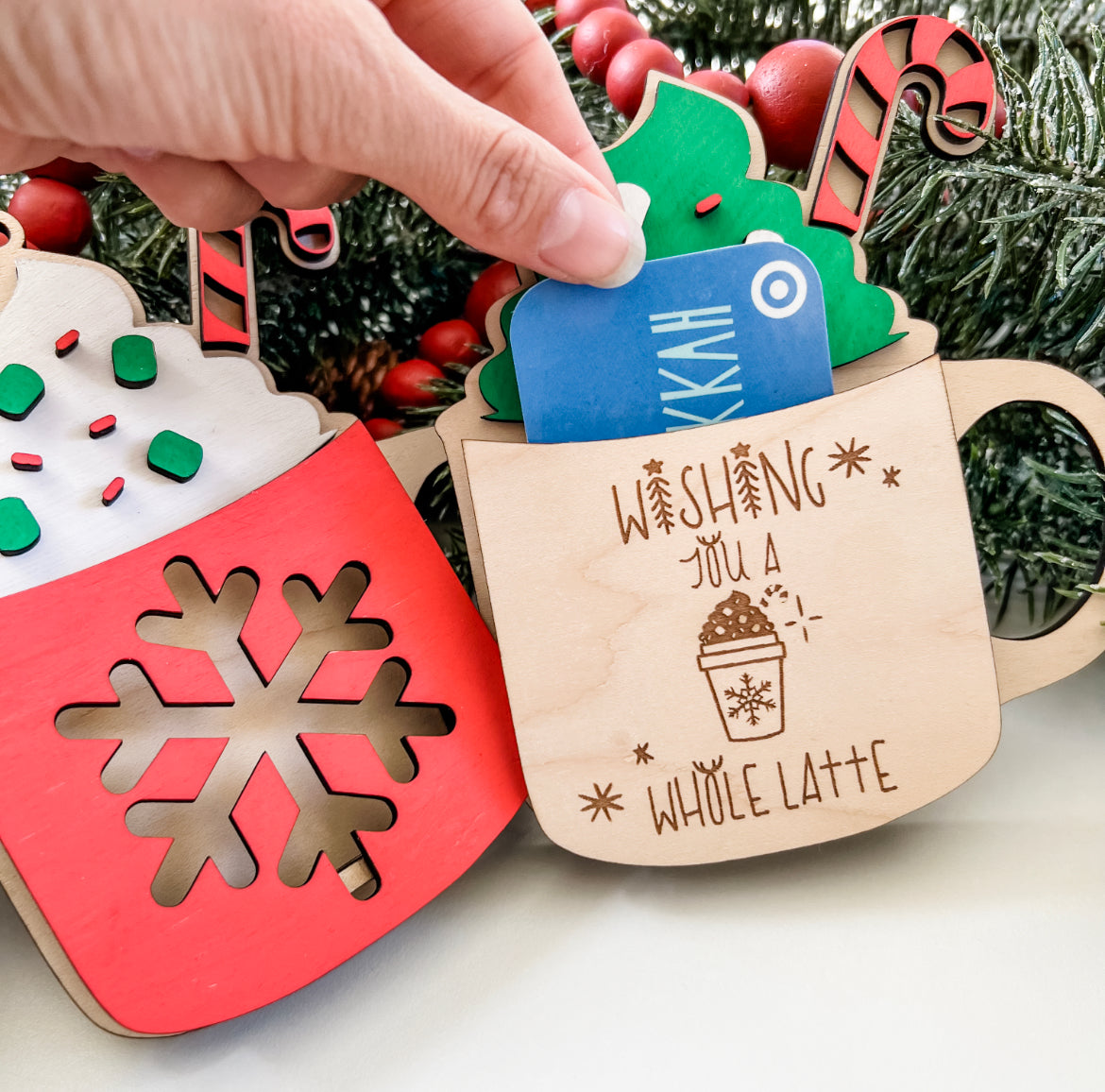 Winter Mug Gift Card Holder