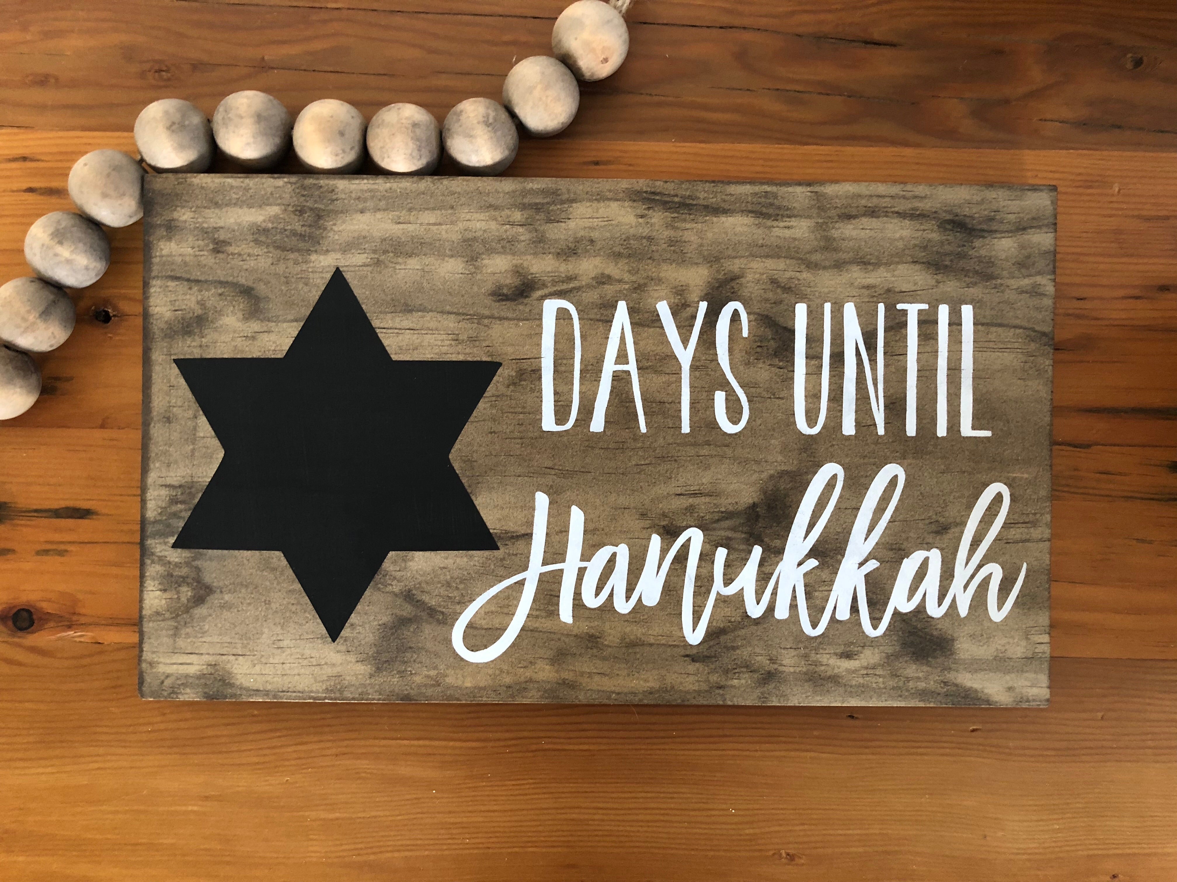Days Until Hanukkah - Write On